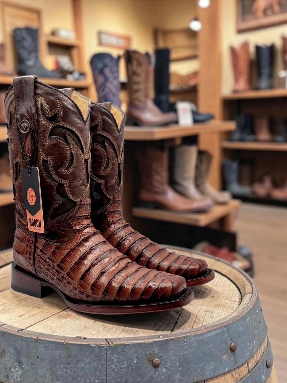 Men's Brown Leather Western Boots